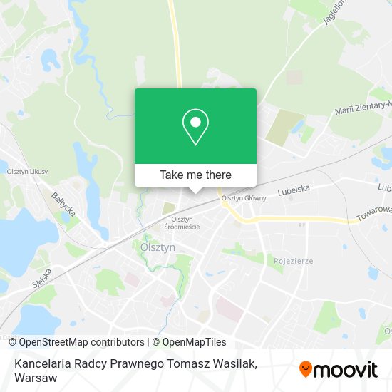 Kancelaria Radcy Prawnego Tomasz Wasilak map