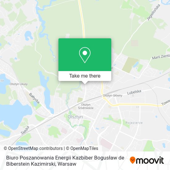 Biuro Poszanowania Energii Kazbiber Bogusław de Biberstein Kazimirski map