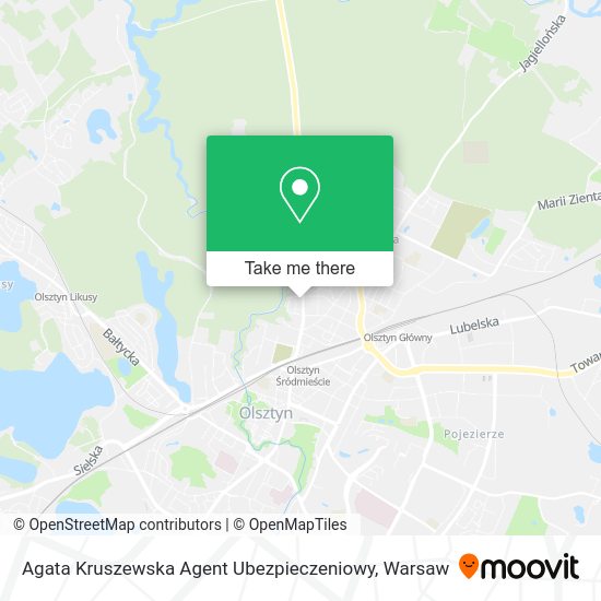 Agata Kruszewska Agent Ubezpieczeniowy map