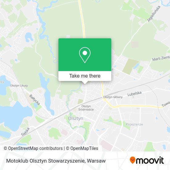 Motoklub Olsztyn Stowarzyszenie map