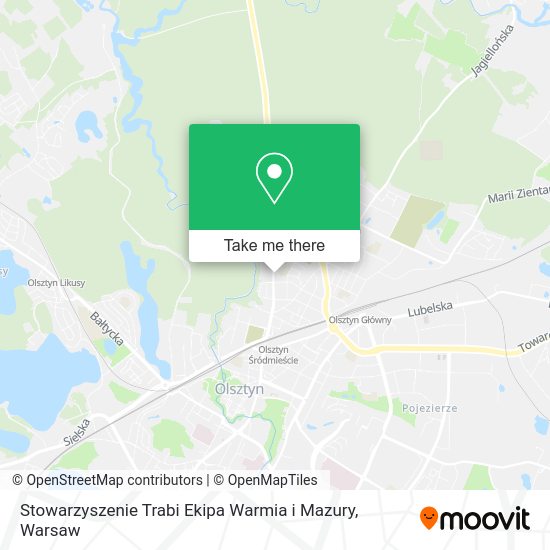 Stowarzyszenie Trabi Ekipa Warmia i Mazury map