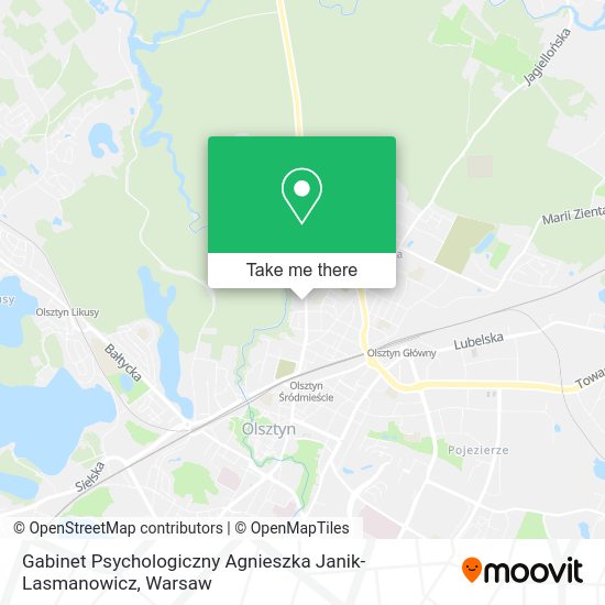 Gabinet Psychologiczny Agnieszka Janik-Lasmanowicz map