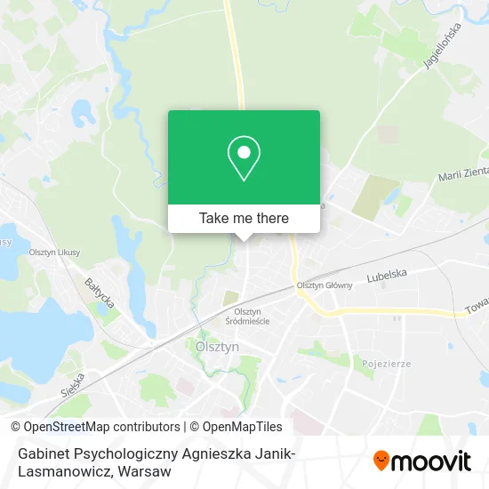 Gabinet Psychologiczny Agnieszka Janik-Lasmanowicz map