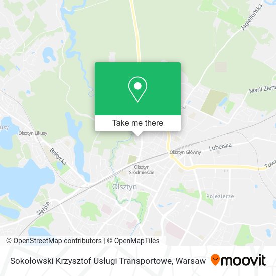 Sokołowski Krzysztof Usługi Transportowe map