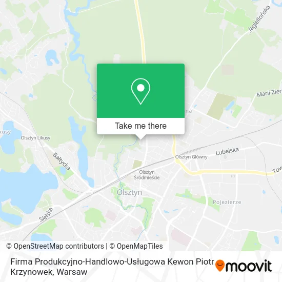 Firma Produkcyjno-Handlowo-Usługowa Kewon Piotr Krzynowek map