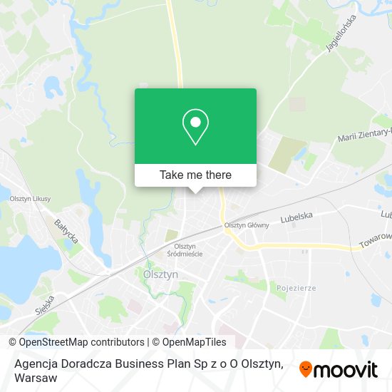 Agencja Doradcza Business Plan Sp z o O Olsztyn map