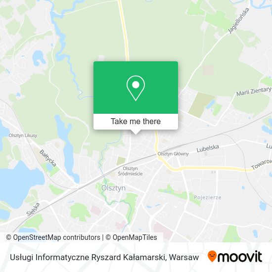 Usługi Informatyczne Ryszard Kałamarski map