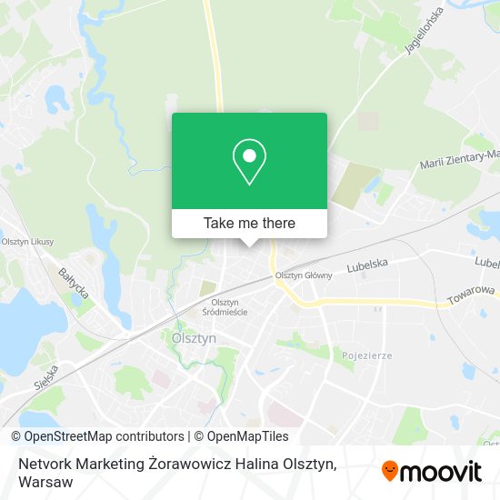 Netvork Marketing Żorawowicz Halina Olsztyn map