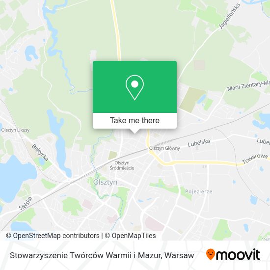 Stowarzyszenie Twórców Warmii i Mazur map