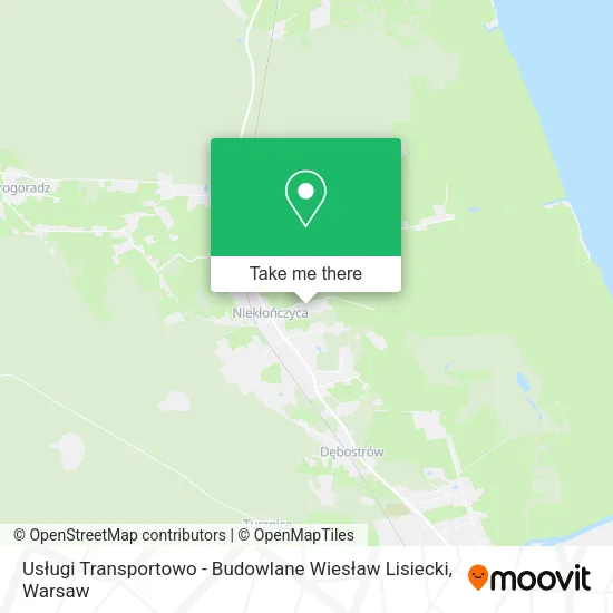 Usługi Transportowo - Budowlane Wiesław Lisiecki map
