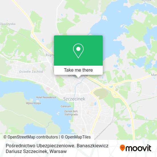 Pośrednictwo Ubezpieczeniowe. Banaszkiewicz Dariusz Szczecinek map