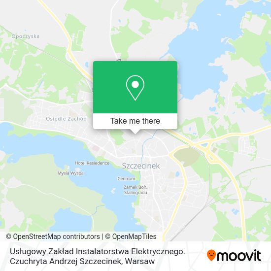 Usługowy Zakład Instalatorstwa Elektrycznego. Czuchryta Andrzej Szczecinek map