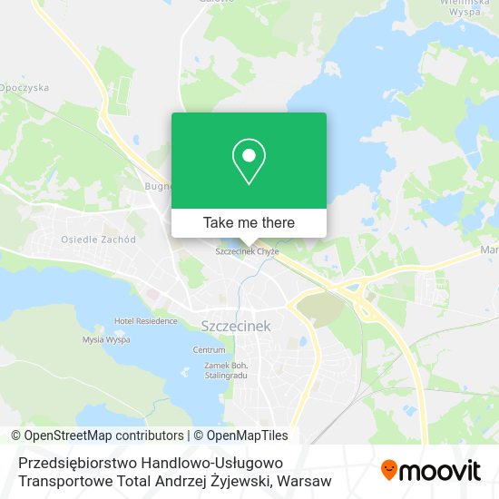 Przedsiębiorstwo Handlowo-Usługowo Transportowe Total Andrzej Żyjewski map