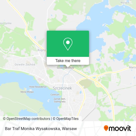 Bar Traf Monika Wysakowska map