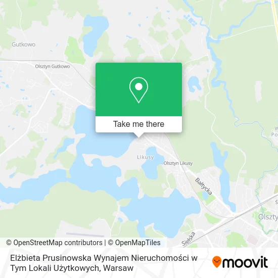 Elżbieta Prusinowska Wynajem Nieruchomości w Tym Lokali Użytkowych map
