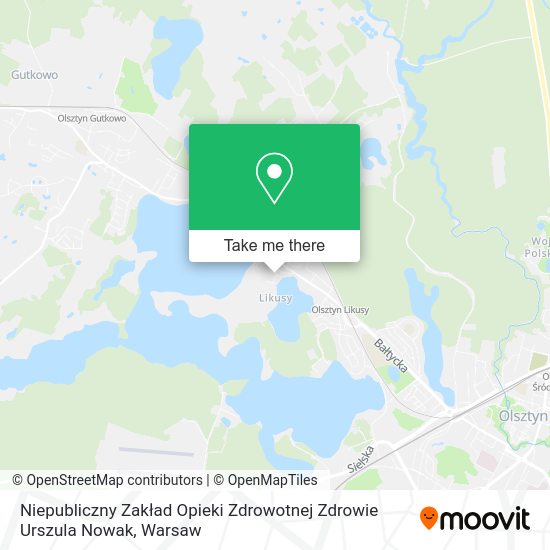 Niepubliczny Zakład Opieki Zdrowotnej Zdrowie Urszula Nowak map