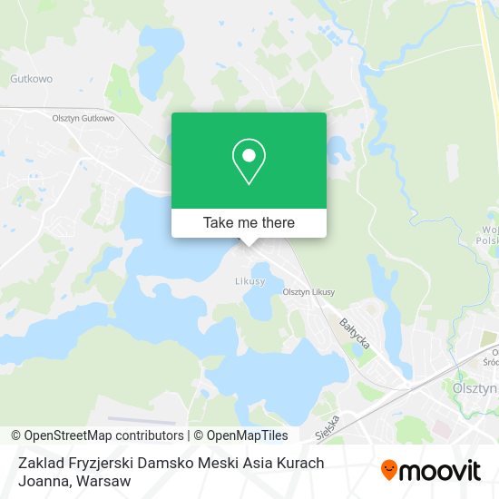 Zaklad Fryzjerski Damsko Meski Asia Kurach Joanna map