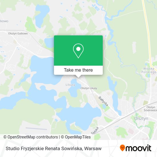 Studio Fryzjerskie Renata Sowińska map