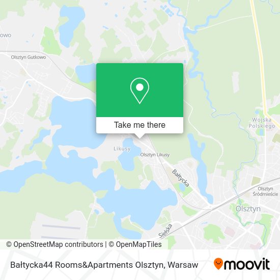 Bałtycka44 Rooms&Apartments Olsztyn map