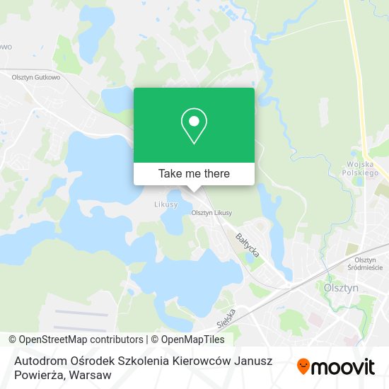 Autodrom Ośrodek Szkolenia Kierowców Janusz Powierża map