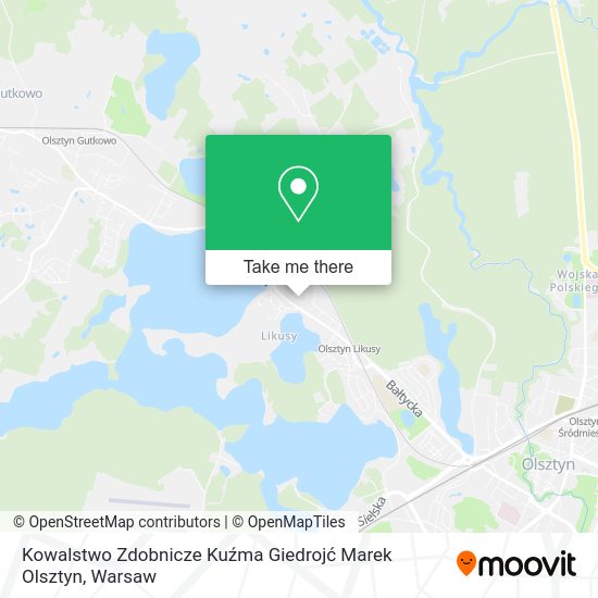 Kowalstwo Zdobnicze Kuźma Giedrojć Marek Olsztyn map