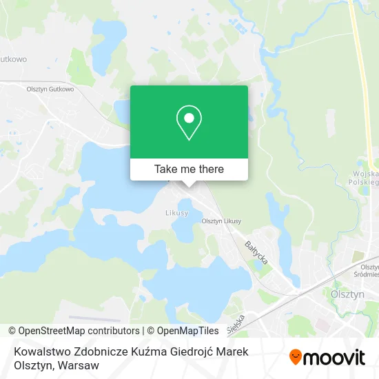 Карта Kowalstwo Zdobnicze Kuźma Giedrojć Marek Olsztyn