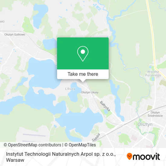 Карта Instytut Technologii Naturalnych Arpol sp. z o.o.