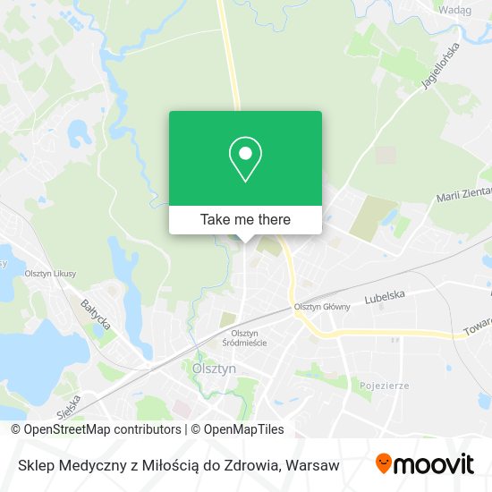 Sklep Medyczny z Miłością do Zdrowia map