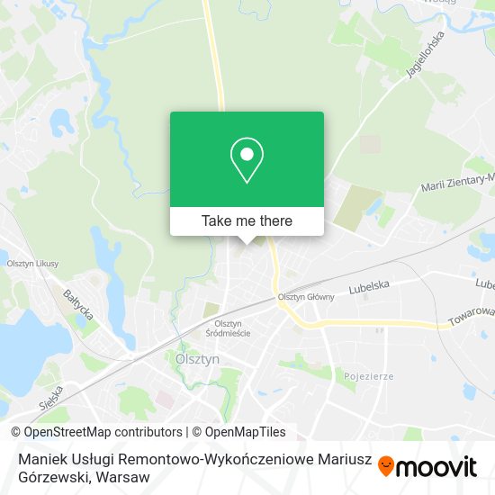 Maniek Usługi Remontowo-Wykończeniowe Mariusz Górzewski map