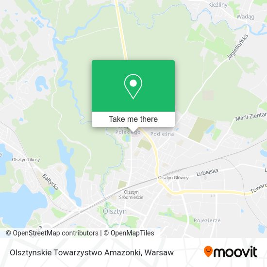 Olsztynskie Towarzystwo Amazonki map