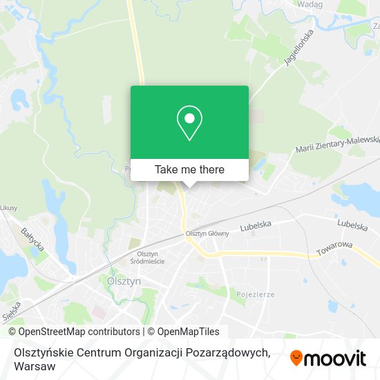 Olsztyńskie Centrum Organizacji Pozarządowych map