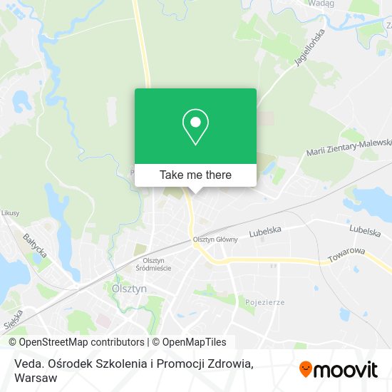 Veda. Ośrodek Szkolenia i Promocji Zdrowia map