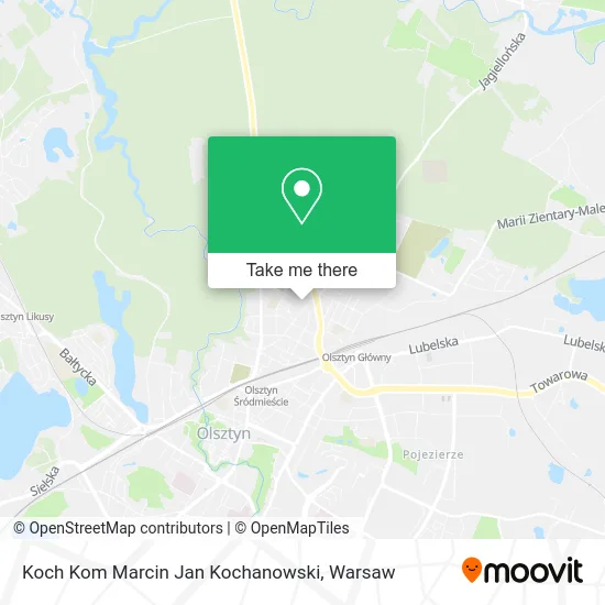 Карта Koch Kom Marcin Jan Kochanowski
