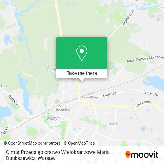 Olmar Przedsiębiorstwo Wielobranżowe Maria Daukszewicz map