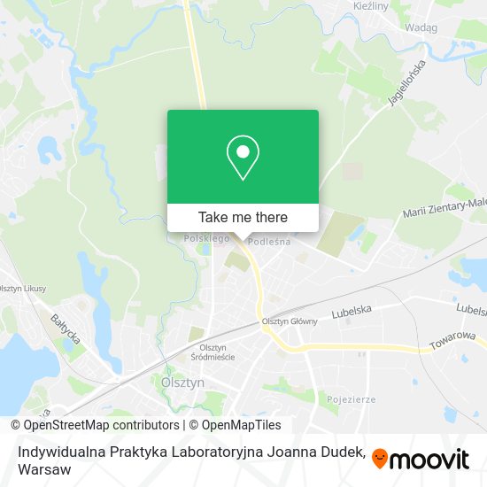 Indywidualna Praktyka Laboratoryjna Joanna Dudek map