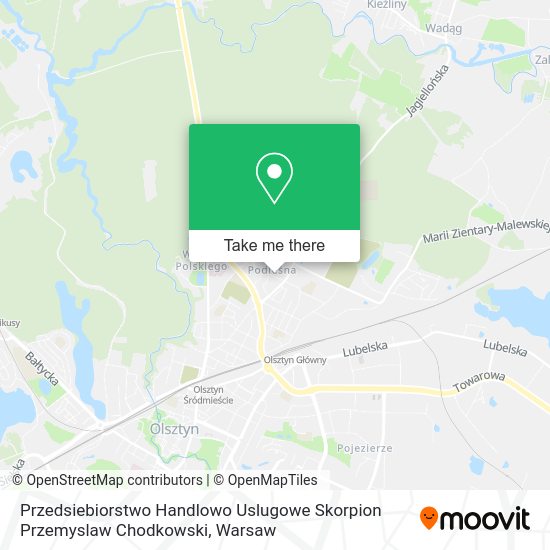 Przedsiebiorstwo Handlowo Uslugowe Skorpion Przemyslaw Chodkowski map