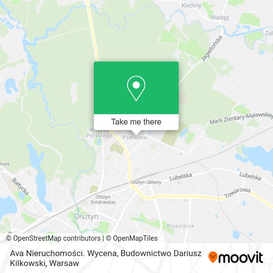 Ava Nieruchomości. Wycena, Budownictwo Dariusz Kilkowski map