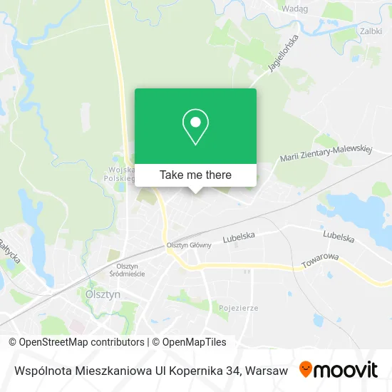 Карта Wspólnota Mieszkaniowa Ul Kopernika 34