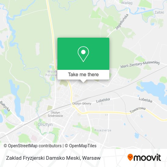 Zaklad Fryzjerski Damsko Meski map