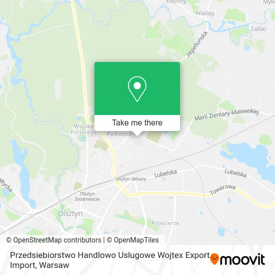 Карта Przedsiebiorstwo Handlowo Uslugowe Wojtex Export Import