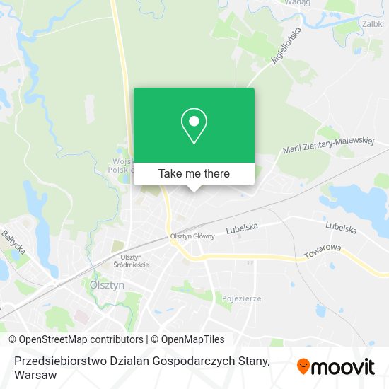 Przedsiebiorstwo Dzialan Gospodarczych Stany map