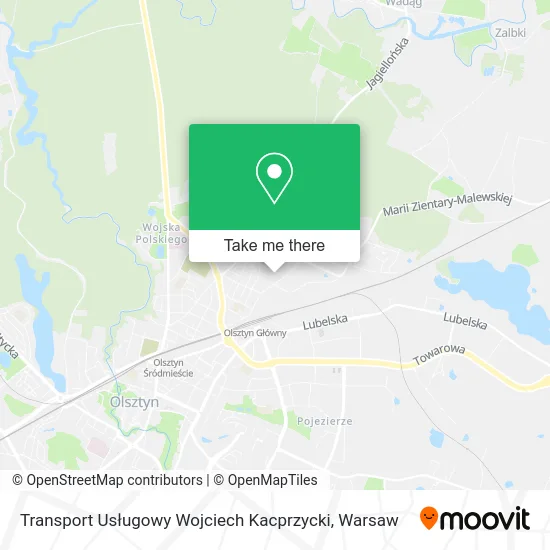 Карта Transport Usługowy Wojciech Kacprzycki