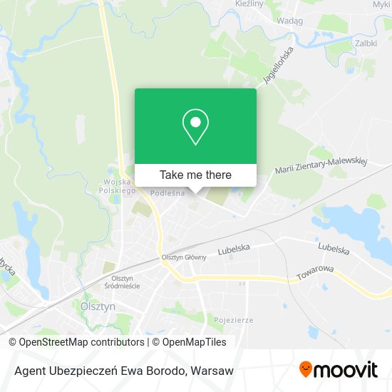 Agent Ubezpieczeń Ewa Borodo map