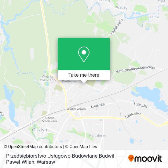 Przedsiębiorstwo Usługowo-Budowlane Budwil Paweł Wilan map