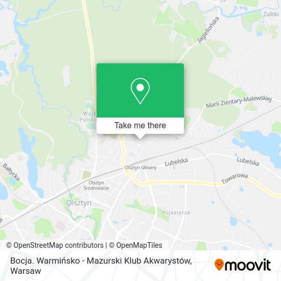 Bocja. Warmińsko - Mazurski Klub Akwarystów map