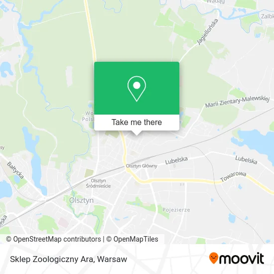 Карта Sklep Zoologiczny Ara