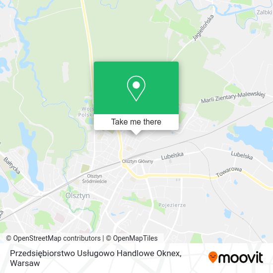 Przedsiębiorstwo Usługowo Handlowe Oknex map