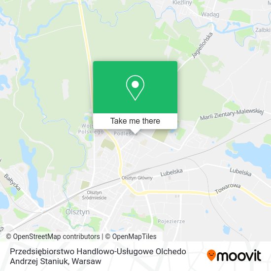 Przedsiębiorstwo Handlowo-Usługowe Olchedo Andrzej Staniuk map