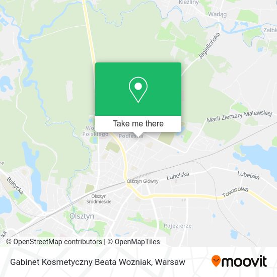 Gabinet Kosmetyczny Beata Wozniak map