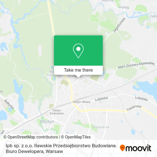 Ipb sp. z o.o. Iławskie Przedsiębiorstwo Budowlane. Biuro Dewelopera map